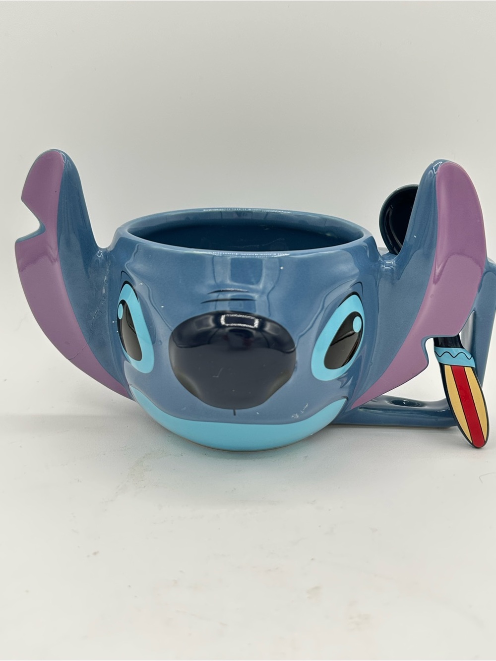 Disney Lilo And STITCH 16 oz Ceramic Coffee Mug/bowl & Surf Spoon Set